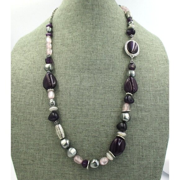 Chico's Beaded Convertible Multi Color Strand Necklace NEW - Picture 1 of 9